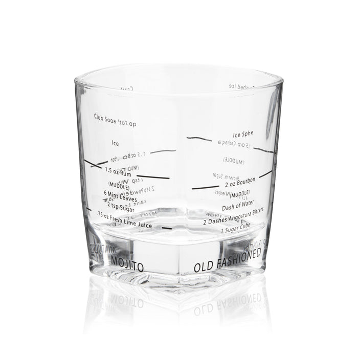 Recipe Rocks Glasses, Set of 4 by True (10975)