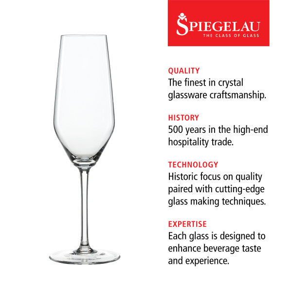 Spiegelau Style 8.5 oz champagne flute set of 4 (4670187)