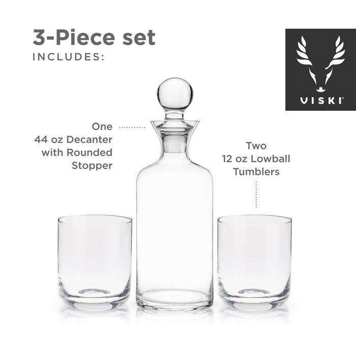 Modern Liquor Decanter & Tumblers by Viski (10164)