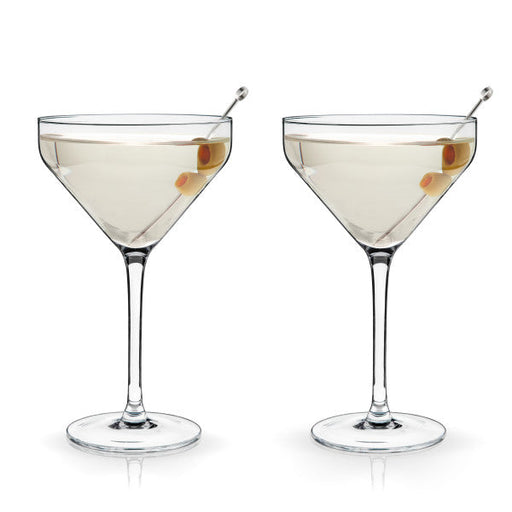 Angled Martini Glasses by Viski (1083)