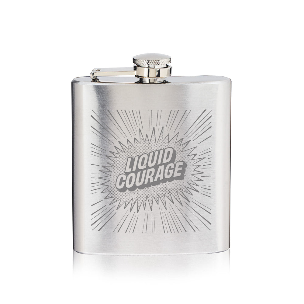 Liquid Courage Stainless Steel Flask by True (11095)