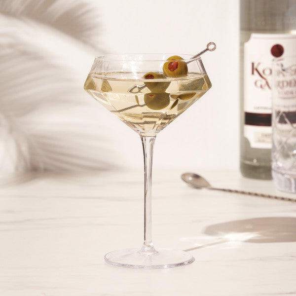 Seneca Diamond Martini Glasses by Viski (11233)