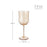 Tulip Stemmed Wine Glass in Amber by Twine Living (10878)