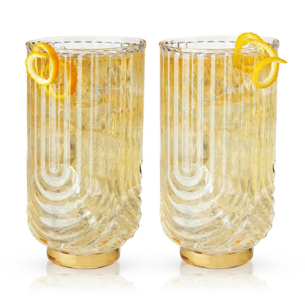 Gatsby Highball Glasses by Viski (10848)