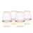 Rose 18 oz. Crystal Stemless Wine Glass Set of 4 by TwineÂ® (10836)