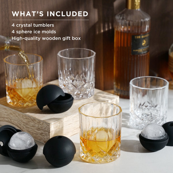 Liquor Glass and Ice Sphere Box Set by Viski (10918)