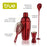 Red Barware Set by True