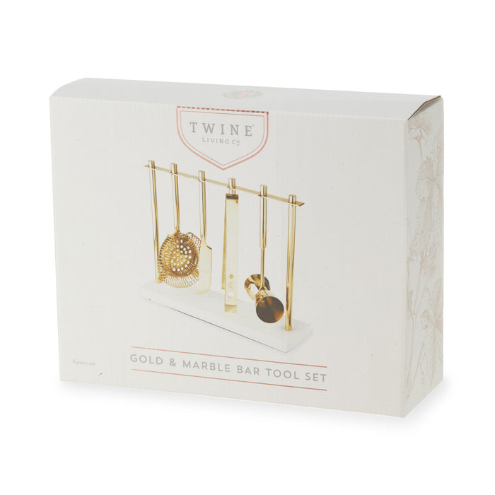 Gold & Marble Bar Tool Set by Twine (10611)