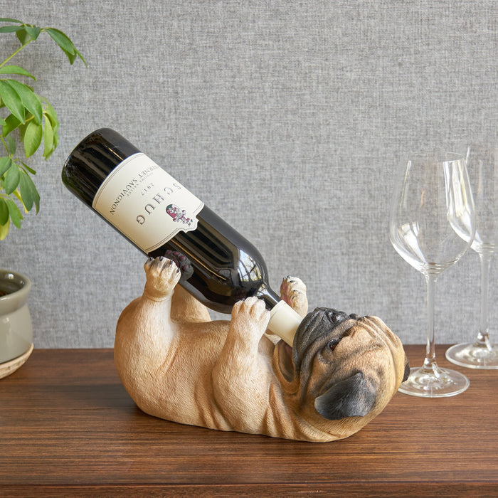 Pug Wine Bottle Holder - Shop Online Now - USA