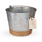 Jute Wrapped Galvanized Ice Bucket by Twine (10880)