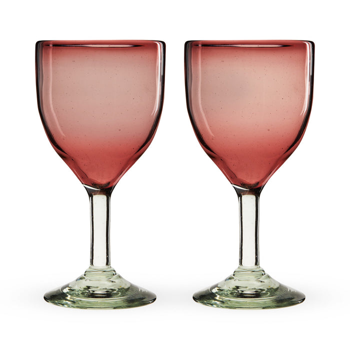 Rosado Stemmed Wine Glass Set by Twine Living (11025)