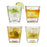 Recipe Rocks Glasses, Set of 4 by True (10975)