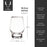 Heavy Base Crystal Whiskey Glasses by Viski (11020)