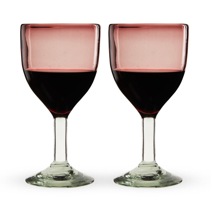 Rosado Stemmed Wine Glass Set by Twine Living (11025)