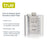 Full of Holiday Spirit Stainless Steel Flask by True (11094)