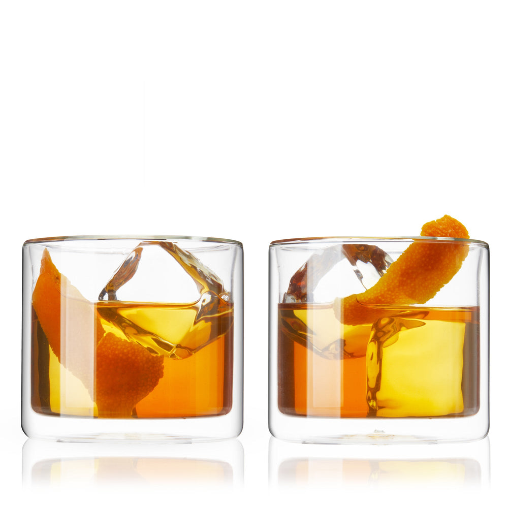 Double Walled Old Fashioned Glasses by True (set of 2)