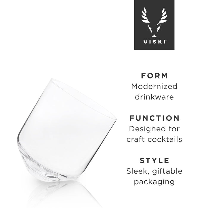 Rolling Crystal Whiskey Tumblers by Viski® (9853)