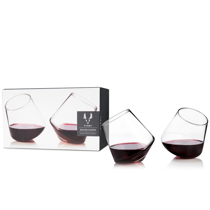 Rolling Crystal Wine Glasses by Viski® (3720)