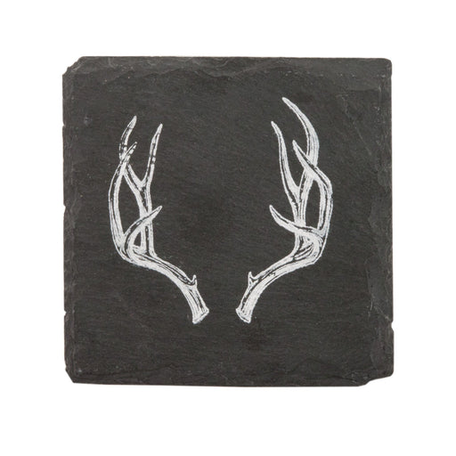 Antler Slate Coasters by Twine® (set of 4)