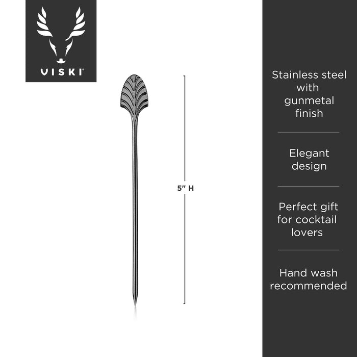 Gunmetal Deco Cocktail Picks by Viski® (9577)