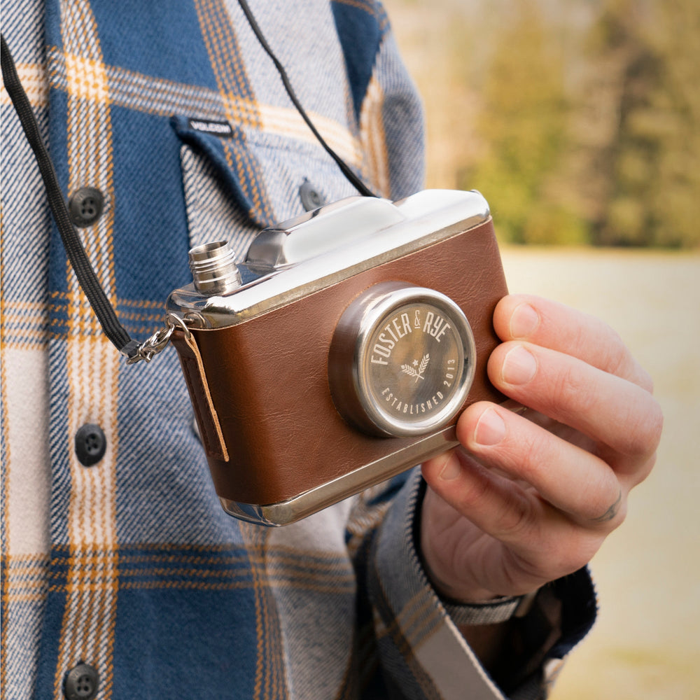 Stainless Steel Snapshot Flask by Foster & Rye™ (4368)