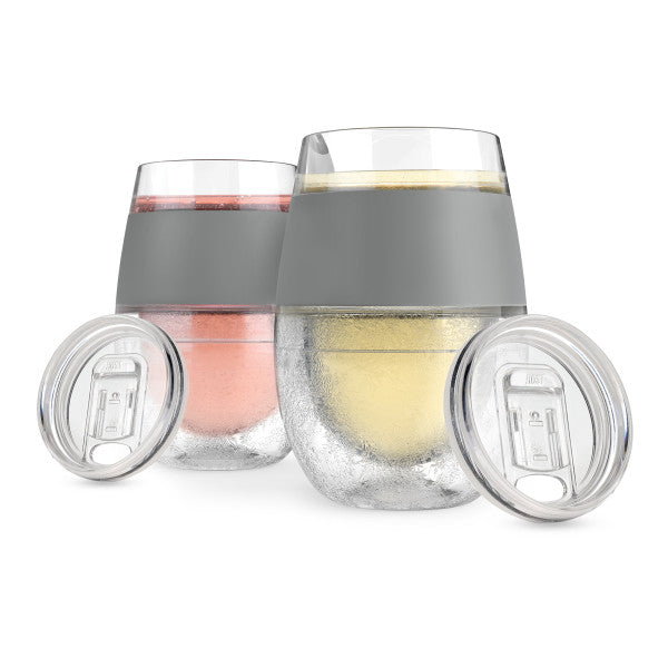 Wine FREEZE™ Cooling Cups and lids (Set of 2) by HOST