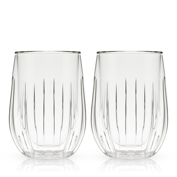 Double Walled Wine Glasses by Viski (11009)