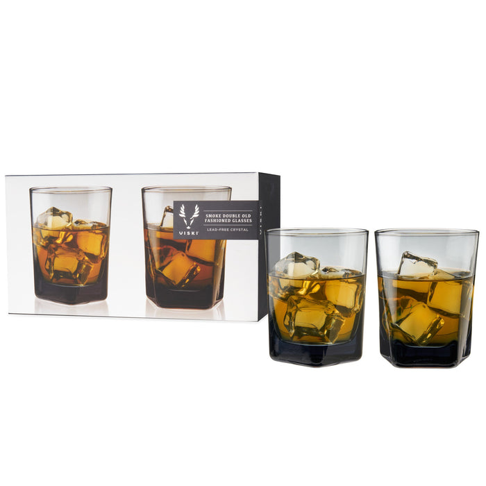 Smoke Double Old Fashioned Glasses by Viski® (9541)