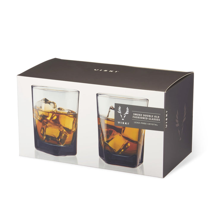 Smoke Double Old Fashioned Glasses by Viski® (9541)