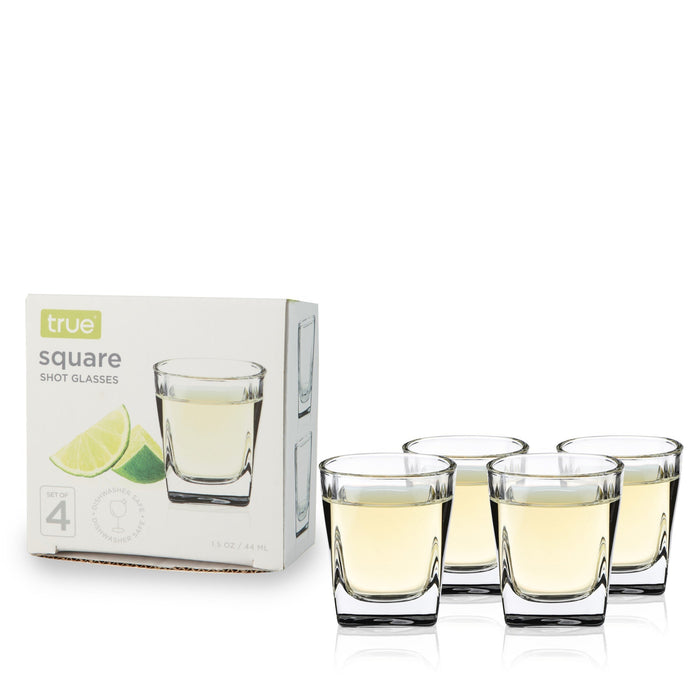 Square Shot Glasses Set of 4 by True (10508)