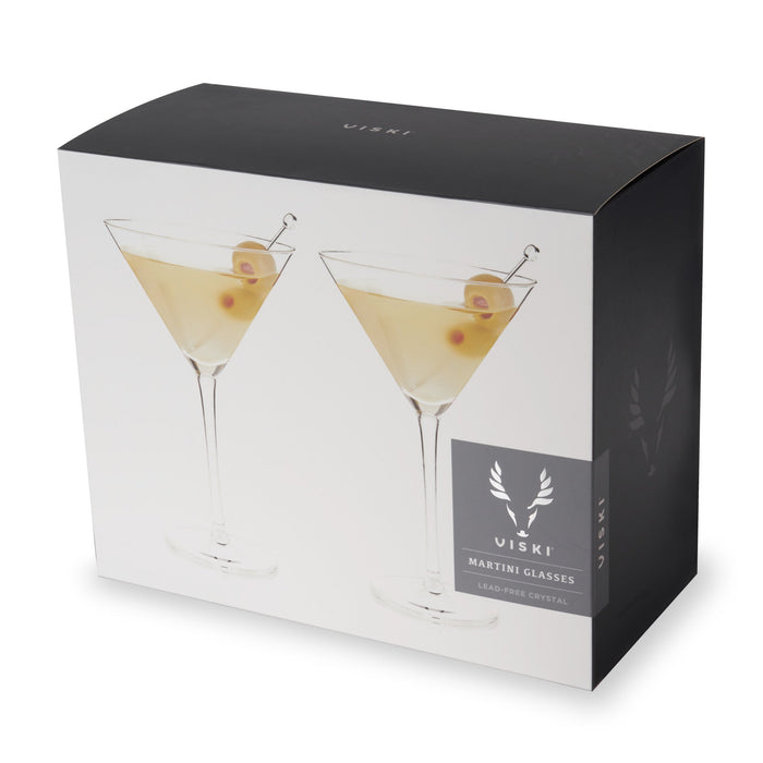 Stemmed Crystal Martini Glasses by Viski® (9129)