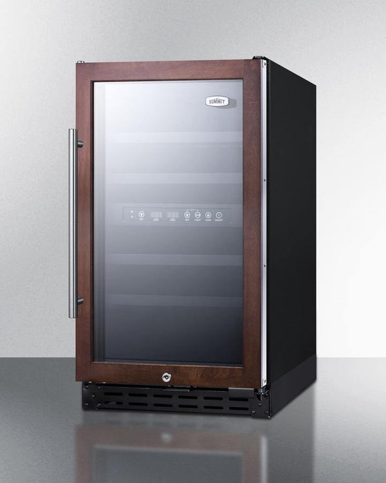 Summit - 18" 28-Bottle Dual-Zone ADA Compliant Glass Door Wine Cooler (SWC182ZADA)