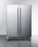 Summit - 24" 21-Bottle Dual-Zone Stainless Steel French Door Wine & Beverage Center (SWBV24SS)