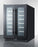 Summit - 24"  42-Bottle Dual-Zone Black Stainless Steel Wine Cooler (SWC24GKS)