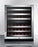 Summit - 24" 46-Bottle Dual-Zone ADA Compliant Wine Cooler (SWC530BLBISTADA) - Stainless Steel Glass Door