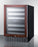 Summit - 24"  46-Bottle Dual-Zone Wine Cooler in Tempered Glass Stainless Steel Door Frame, Black/Stainless Steel/Panel Ready Cabinet (SWC532BLBIST)