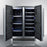 Summit - 24" Dual-Zone Stainless Steel French Door Wine & Beverage Center (CL66FDOS)