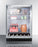 Summit - 24"  Undercounter Beverage Center w/ Stainless Steel Trimmed Glass Reversible Door (SCR2464)