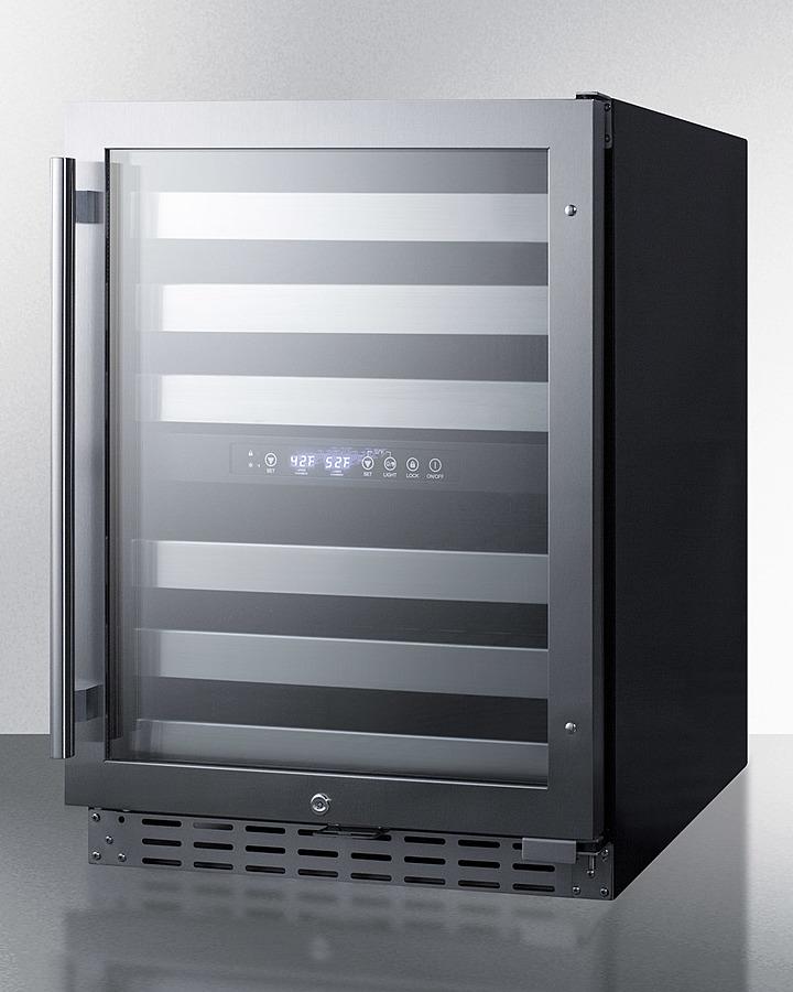 Summit - 24" 46-Bottle Dual-Zone Built-in ADA Compliant Wine Cooler (ALWC532)