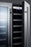 Summit - 24" 42-Bottle Dual-Zone Stainless Steel Glass French Door Frame Wine Cooler, Black/Stainless Steel Wrapped Cabinet (CLFD24WC)