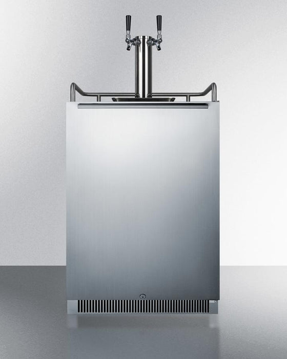 Summit - 24"  Dual-Tap Built-in All Stainless Steel Kegerator (SBC677BITWIN)