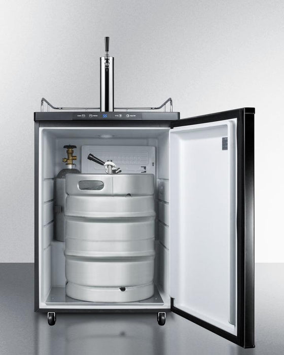 Summit - 24"  Single-Tap Built-in Kegerator Different Door Settings (SBC635MBI)