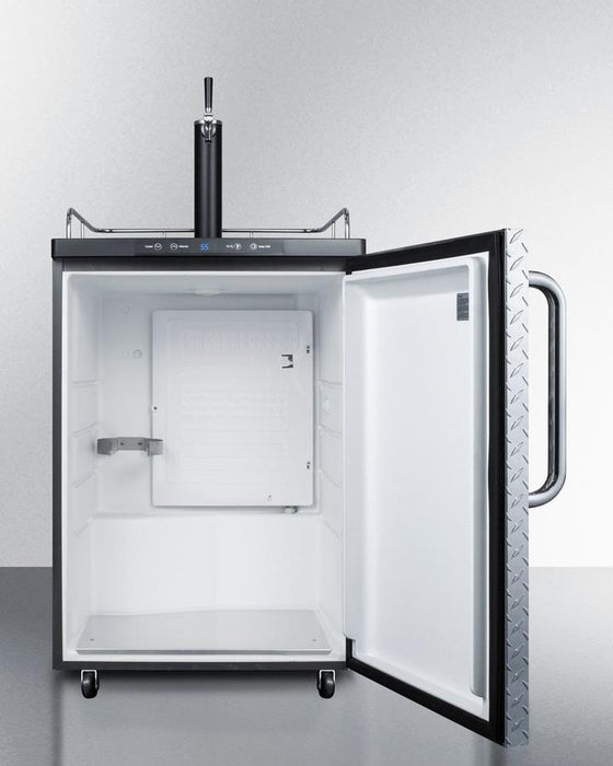 Summit - 24"  Single-Tap  Freestanding Kegerator in Different Door Settings (SBC635MDPL)