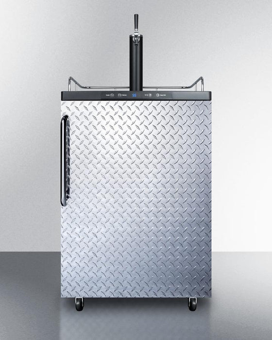 Summit - 24"  Single-Tap  Freestanding Kegerator in Different Door Settings (SBC635MDPL)