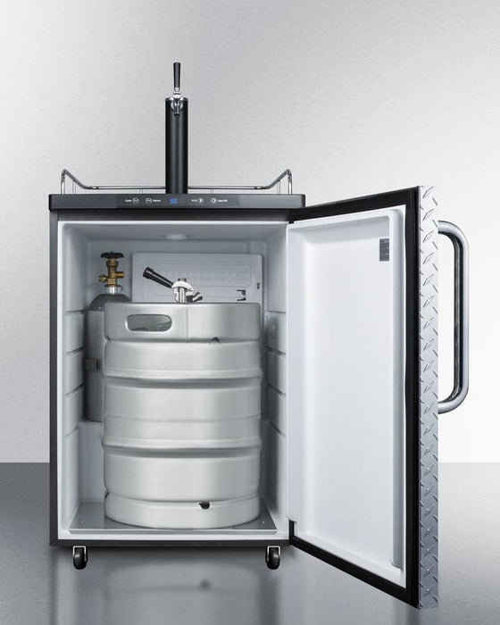 Summit - 24"  Single-Tap  Freestanding Kegerator in Different Door Settings (SBC635MDPL)