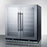 Summit - 30" 33-Bottle Dual-Zone Wine & Beverage Center Stainless Steel Glass French Door (SWBV3067B)