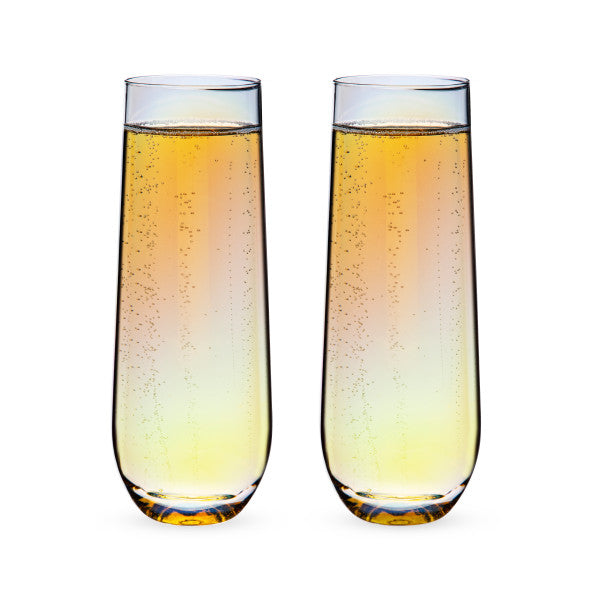 Luster Stemless Champagne Flute Set by Twine (10608)