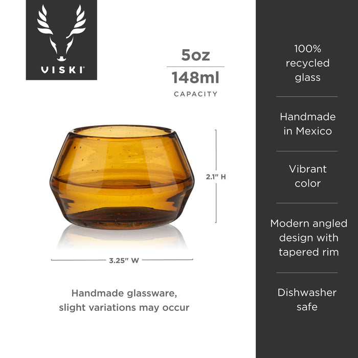 Tequila Copita Glass in Amber by Viski