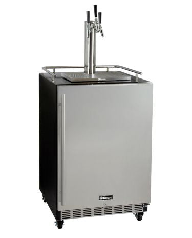 Kegco - 24"  Stainless Steel Built-in Digital Kegerator w/-Tap Kit (HK38BSC)