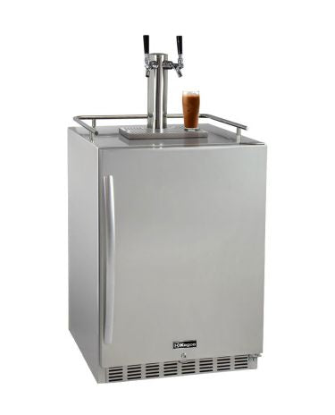 Kegco - 24"  All Stainless Steel Cold Brew Coffee Outdoor Built-in Kegerator (ICHK38SSU)